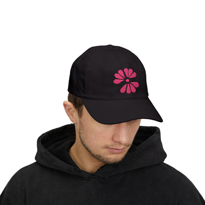 Set The Tone Records Embroidered Hat (Pink Logo)