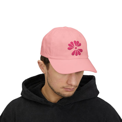 Set The Tone Records Embroidered Hat (Pink Logo)